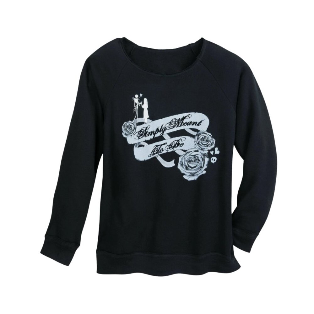 Disney Parks Nightmare Before Christmas Simply Meant to Be Sweatshirt Black XL